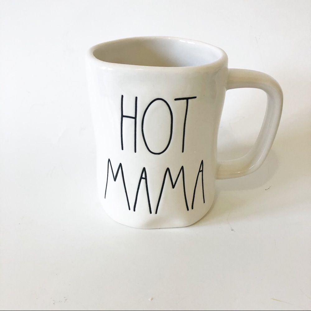 Rae Dunn Hot Mama Mom White Mug